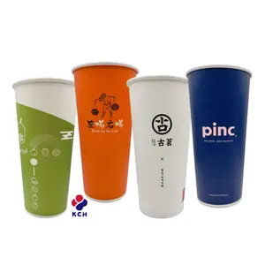 7 9 12 16 22oz Customize Logo Paper Coffee Cups