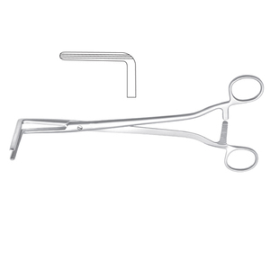 Instrument chirurgical en acier inoxydable de qualité Wertheim Atrauma pince vaginale 25 cm de long pince à angle droit par HEXA CARE - Product Image 2