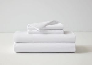 Juego de Ropa de Cama de 4 Piezas de Satén 100% Algodón, 400 Hilos, para Todas las Temporadas, Tamaño Completo, Sábana Plana, Sábana Ajustable, Fundas de Almohada para Uso en Hoteles y Hospitales - Product Image 5