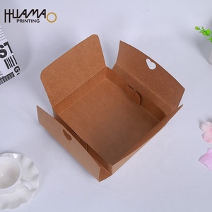 Boîtes cadeaux en papier kraft brun HUAMAO avec nœud en satin, emballage pliable écologique pour mariage, fête prénuptiale, cadeaux d'anniversaire - Product Image 5