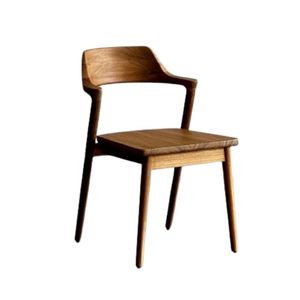 Chaise de salle à manger en teck massif durable avec un design minimaliste moderne pour salles à manger, hôtels et restaurants, complexes hôteliers - Product Image 2