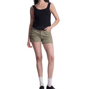 Prix bas, jeans courts pour femmes, grande taille, service OEM, jeans courts pour femmes, nouveau style, jeans courts pour femmes - Product Image 3