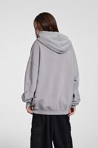 เสื้อฮู้ดล้างกรดสำหรับผู้ชายเสื้อผ้าแนวสตรีทไซส์ใหญ่พิเศษเสื้อฮู้ดแบบสวมหัวแนววินเทจแฟชั่นแบบกำหนดเองขายส่งจากโรงงาน - Product Image 3