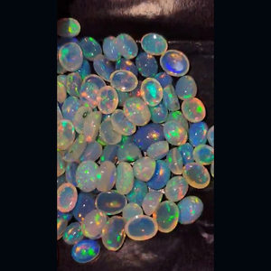 US $108 98 pièces d'opale éthiopienne naturelle 8x6mm 7x9mm 11x9mm cabochon ovale 210 Cts Lot Iroc ventes qualité opale blanche cabine de pierres précieuses - Product Image 4