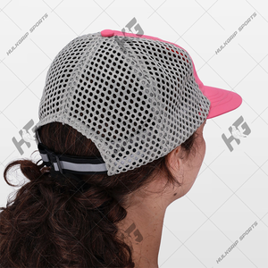 Nueva gorra de béisbol de cuerda con logotipo de 5 paneles personalizado al por mayor con agujero de corte de malla perforado sombrero de Golf Gorras deportes papá sombrero - Product Image 3