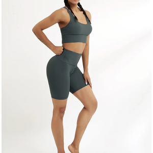 Colección de verano, nuevo diseño, Logo, pantalones cortos sexis para gimnasio para mujer, pantalones cortos de cintura alta para Fitness, gimnasio, correr, transpirable, entrenamiento, gimnasio, pantalones cortos de motorista - Product Image 1