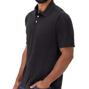 Chemise de golf en polyester/coton tricoté à logo personnalisé, respirante, à manches courtes, boutonnée sur le devant, pour homme, style décontracté, idéale pour l'été – Meilleure vente - Product Image 4