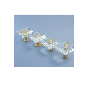 Bouton de porte de luxe famille porte poignée de porte en cristal rectangulaire pièce de haute qualité pour l'artisanat naturel au meilleur prix - Product Image 5