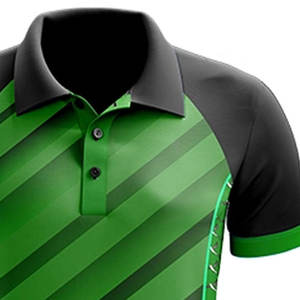 Chemise de performance pour homme |   Impression numérique à rayures diagonales vertes et noires |   Vêtements de sport respirants et anti-transpiration en tricot - Product Image 4