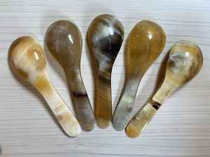 Handcrafted Natural Eco-Friendly Buffalo/Ox Horn <b>Spoon</b> Modern Design for Kitchen and Coffee <b>Measure</b> Christmas Gift Item - Product Image 3