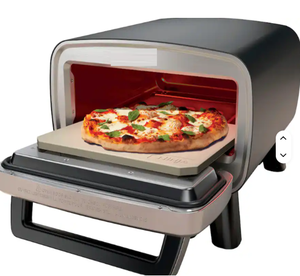 HORQUILLETE ELÉCTRICO MINI DE GRADO INDUSTRIAL PARA EXTERIORES, 12 PULGADAS, PARA PIZZA EN 3 MINUTOS, TEMPERATURA MÁXIMA DE 700F, GRIS OSCURO, PARA USO DOMÉSTICO Y HOTELERO - Product Image 3