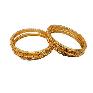 Direct Manufacturer Prices <b>Bangles</b> with 22CT <b>Gold</b> <b>Plated</b> Round Shaped Trendy Look <b>Bangles</b> for Sale by Indian Exporters - Product Image 1