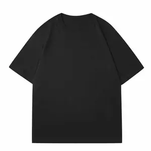 T-shirts en coton de base de haute qualité T-shirt en tricot de coton de marque 250gsm 100% T-shirt personnalisé vierge