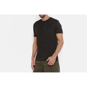 Camiseta de manga corta con cuello redondo para hombre personalizada de calidad superior Patrón sólido con diseño trasero liso - Product Image 4