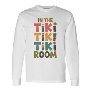 Camiseta de Manga Larga con Totems Tropicales del Parque Temático Tiki Adventure para Uso Promocional - Product Image 1