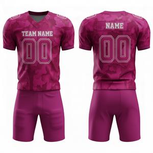 Uniforme de football américain personnalisé sublimé pour hommes et jeunes, vêtements de sport d'équipe personnalisés, comprend un maillot et un pantalon en tailles plus grandes - Product Image 6