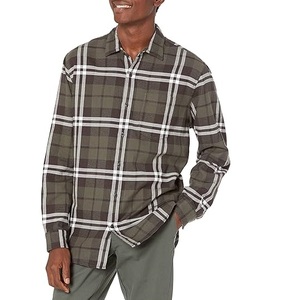 Camisas de Franela para Motociclistas, Diseño a Cuadros con Etiqueta de Marca Personalizada, Unisex, Cuello Alto con Botones, Transpirables, Venta al por Mayor, OEM - Product Image 1