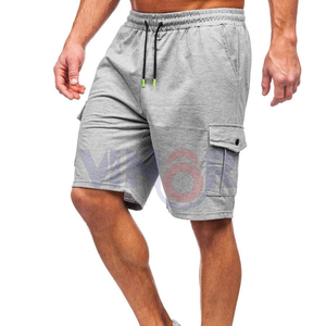 กางเกงขาสั้นผ้าคอตตอนระบายอากาศได้ดีสำหรับผู้ชายกางเกงขาสั้นคาร์โก้หลายกระเป๋าแบบแห้งเร็วยืดหยุ่นขนาดใหญ่พิเศษแบบปรับแต่งได้สำหรับฤดูร้อน - Product Image 2