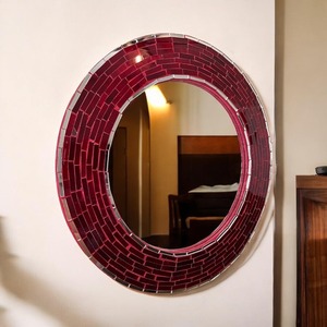 Lampes suspendues en mosaïque de verre rondes sur mesure avec miroirs, idéales pour la décoration intérieure et les magasins d'éclairage - Product Image 5