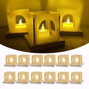 Mini linternas cuadradas doradas con <span class=keywords><strong>velas</strong></span> LED sin llama, linterna decorativa <span class=keywords><strong>para</strong></span> Halloween, Navidad, decoración <span class=keywords><strong>de</strong></span> mesa <span class=keywords><strong>para</strong></span> fiesta <span class=keywords><strong>de</strong></span> boda - Product Image 1