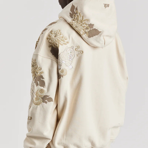 Sweat à capuche épais brodé Streetwear pour hommes de qualité supérieure pour hommes sweat à capuche thermique coton votre logo - Product Image 2