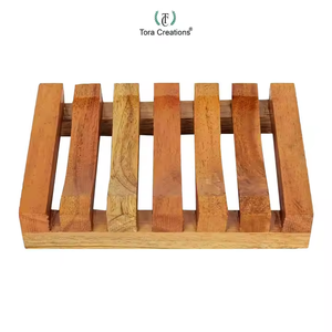 Vente chaude nouveau Design fait à la main en bois de Neem porte-savon Durable en forme de bateau caractéristiques élégantes pour les fournitures de toilette de bain - Product Image 6