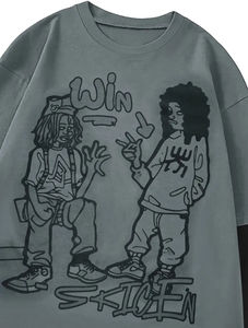 Personnalisé Broderie Boxy Sweat Surdimensionné pour Hommes Respirant Manches Longues Ras Du Cou Taille 6XL Vêtements - Product Image 2