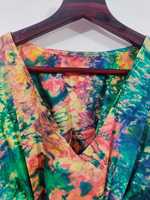 Nouveau Kaftan en soie Pure 100%, sarouel Tie-dye, mode femmes, vêtements de plage, Bikini, Kaftan Long