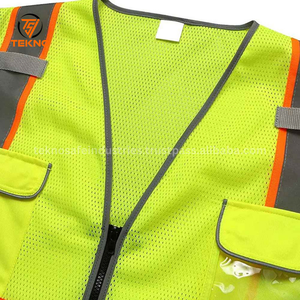 Chaleco DE SEGURIDAD reflectante de alta calidad de último diseño 2025 para hombres logotipo personalizable Chaleco de protección de ropa de trabajo hecho en fábrica OEM - Product Image 5