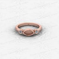 Sommer-Sale: Hochwertiger 925er Sterlingsilber 4x8mm Marquise-Ring mit 2mm Zirkonia-Fassung, anpassbarer, zierlicher Halbmontage-Schmuck