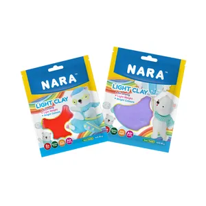 NARA Air-Dry Light Clay 50G. 18 Colors Super Soft Air Dry, Safe,Non-Toxic Light Weight Educational Toy Modeling Clay Easy To Use