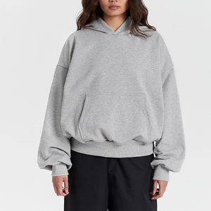 Offre Spéciale hommes lourd personnalisé de haute qualité 100% coton biologique surdimensionné plaine pull Boxy recadrée hommes sweats à capuche sweats - Product Image 5