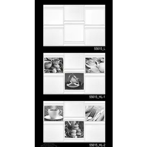 Azulejos de pared de cocina de 300x450mm, exportador de diseño blanco, baño de cerámica, acabado metálico, azulejo de suelo de ónix de mármol para venta al por mayor - Product Image 2