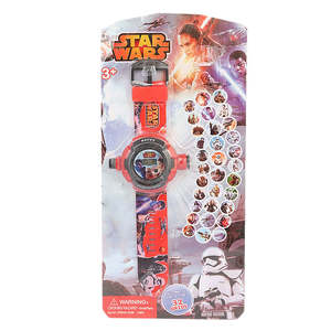 Reloj infantil con 32 imágenes - Rojo - Product Image 1