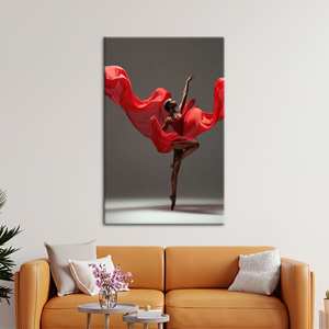 ภาพพิมพ์บนผ้าใบลายผู้หญิงแอฟริกันสุดสง่างาม ศิลปะตกแต่งผนังสไตล์ชาติพันธุ์สมัยใหม่ พร้อมกรอบสำหรับติดผนัง - Product Image 1