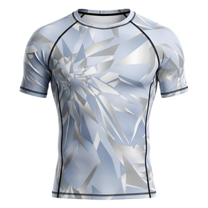 Camiseta premium de compresión para hombres, mujeres y niños, para MMA, BJJ, jiu jitsu, entrenamiento sin gi, sublimada personalizada, duradera, al por mayor. - Product Image 1
