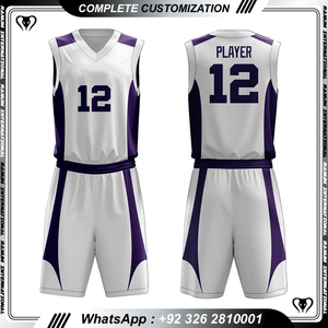 Nouveau style d'uniforme de basket-ball, uniforme de basket-ball à séchage rapide et bon marché, haute qualité au prix de gros - Product Image 4