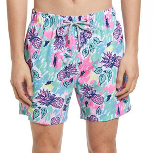 กางเกงชายหาดสองชั้นพิมพ์ลายโลโก้ตามสั่งของผู้ชายกางเกงขาสั้นเล่นกระดานลายพื้นเป็นมิตรกับสิ่งแวดล้อม - Product Image 4