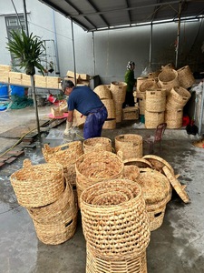 ตะกร้าน้ําซักผ้าทรงสี่เหลี่ยมจากดอกบัวสีฟ้าเวียดนาม - Product Image 2