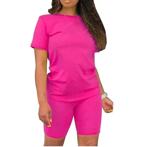 Verde Sólido Cintura Alta Secado Rápido Transpirable Jogging Correr Casual Deportes Activewear 2 Piezas Verano Conjunto Corto Estilo Formal - Product Image 5