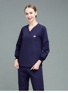 Unisex suave y cómodo poliéster algodón verano Hospital Scrubs mascota clínica enfermera uniformes pierna recta pantalón Unisex Scrub - Product Image 6