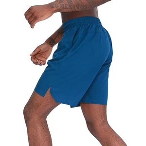 Short de sport solide pour hommes taille haute respirant séchage rapide 100% coton pour la gymnastique entraînement de course à pied vente en gros OEM - Product Image 3