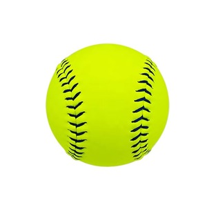 Balle de softball officielle bon marché balle de baseball en cuir durable pour la formation/usine directe logo personnalisé softball - Product Image 6