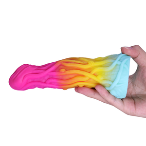 Neues <span class=keywords><strong>Design</strong></span> Leuchtender Lila Alien Variante Silikon-<span class=keywords><strong>Dildo</strong></span> Realistischer Monster-Fantasy-Drachen-<span class=keywords><strong>Dildo</strong></span> für Frauen - Product Image 2