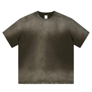 Personalizado 100% algodón lavado ácido bordado 220gsm hombres camisetas con logotipo objetivo deportes - Product Image 3