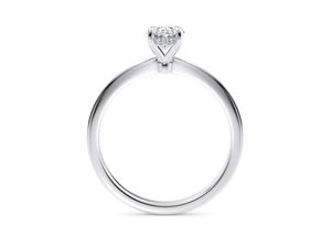 Bague originale en diamant de laboratoire 1.8 ct taille ovale bague de fiançailles solitaire pour femme en or blanc 18 carats - Product Image 4