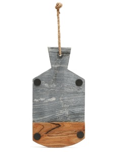 Elegante Tabla de Cortar de Madera y Mármol con Asa de Cuerda, Perfecta para la Cocina del Hogar, Exhibición, Clases de Cocina y Regalos - Product Image 2