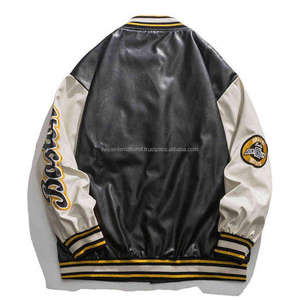 Veste coupe-vent avec Logo brodé en laine pour homme, vêtement d'extérieur, vente en gros - Product Image 6