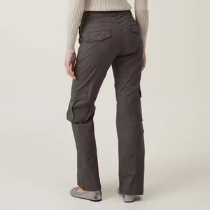 Meilleurs pantalons cargo élégants pour femmes, taille haute, en polyester/nylon, respirants, durables, avec taille élastique, options de logo personnalisé, taille complète - Product Image 2