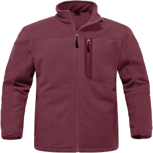 Veste polaire unisexe d'hiver avec fermeture éclair, col montant et logo frontal - Service OEM thermique pour l'extérieur - Product Image 3